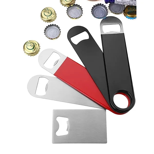 Stainless Steel Flat Bottle Solid Durable Beer Opener