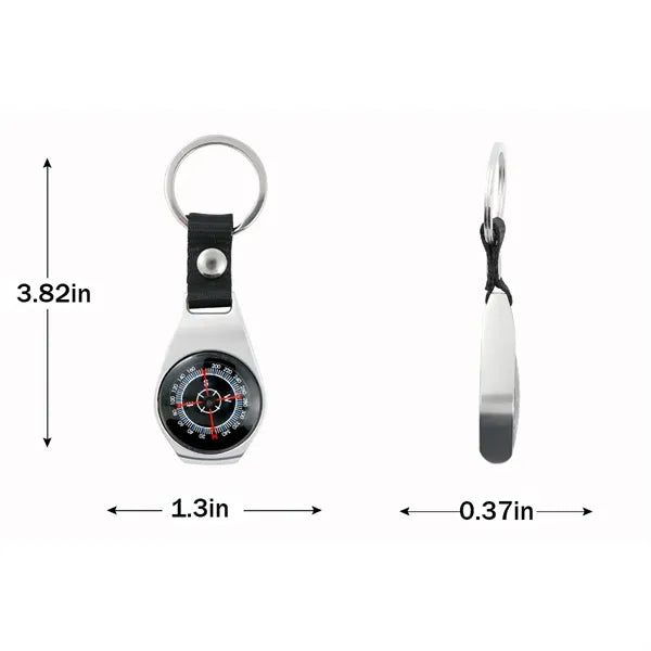 Mini Durable Compass Key Chain Outdoor Camping Survival Tool