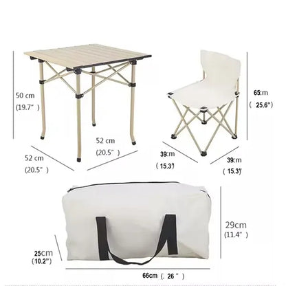 Outdoor Folding Table and Chair Set