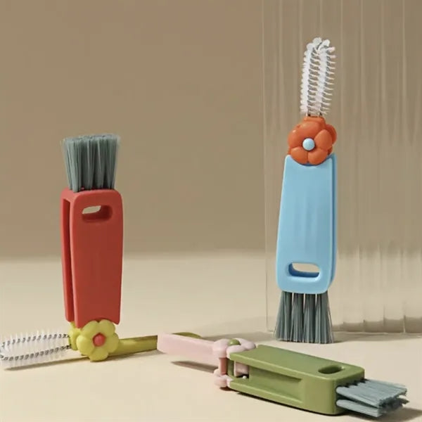 3 in 1 Cup Lid Crevice Cleaning Brush