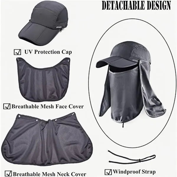 UPF 50+ Outdoor Sun Protection Hat