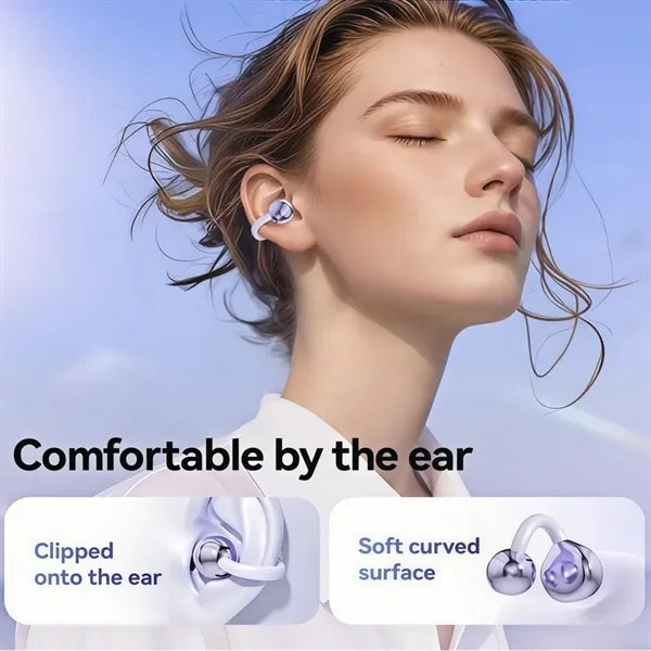 Open Ear Clip Wireless Earbuds Bluetooth 5.4