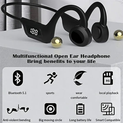 Open Ear Bone Conduction Wireless Headphones