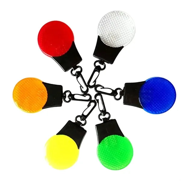 Solid Color Reflector Light With Key Chain