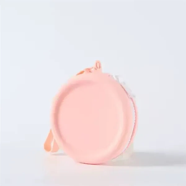 Silicone Round Coin Purse And Earphone Bag