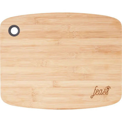 Large Bamboo Cutting Board with Silicone Grip