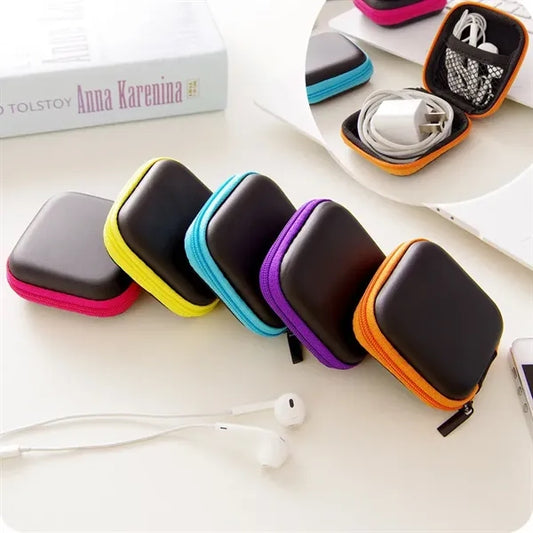 Square Earbuds Carrying Case