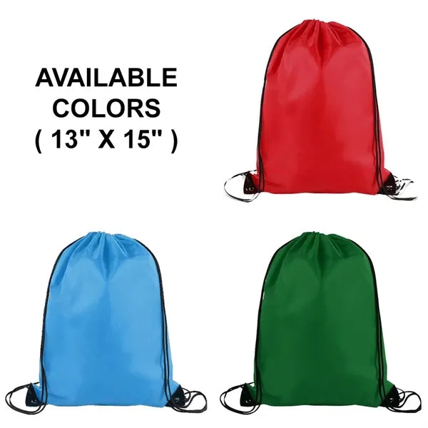 Custom Small Polyester Drawstring Backpack ( 13" X 15" )
