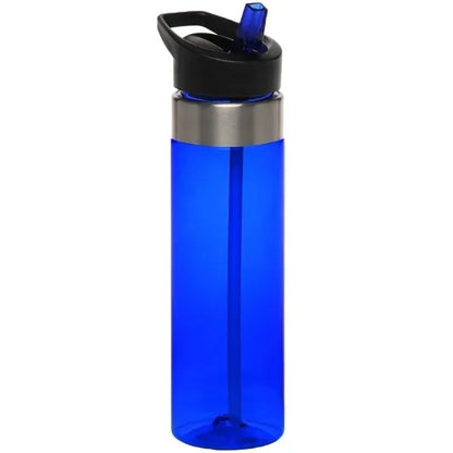 24 oz. BPA Plastic Translucent Sports Bottle w/ Flip-top lid