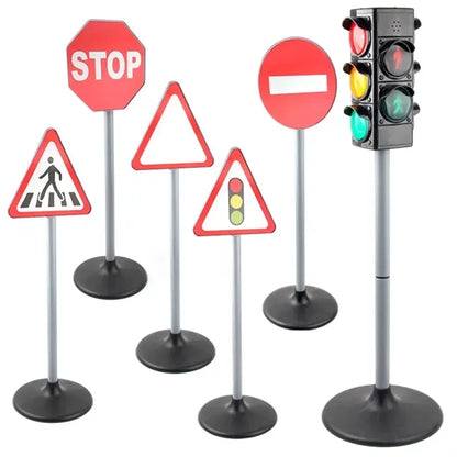 Kids Traffic Sign Playset