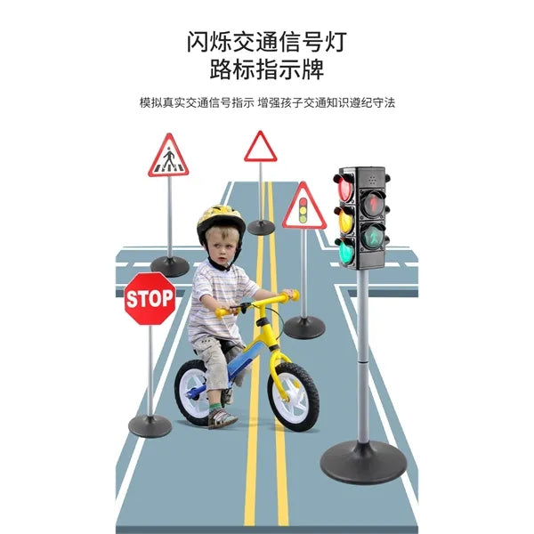 Kids Traffic Sign Playset