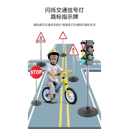 Kids Traffic Sign Playset
