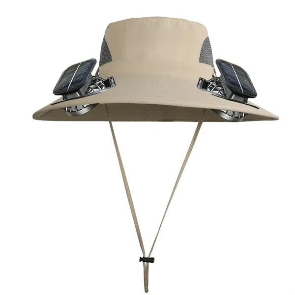 Solar Fan Hat Wide Brim