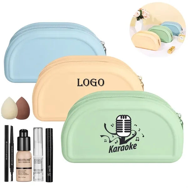 Silicone makeup bag