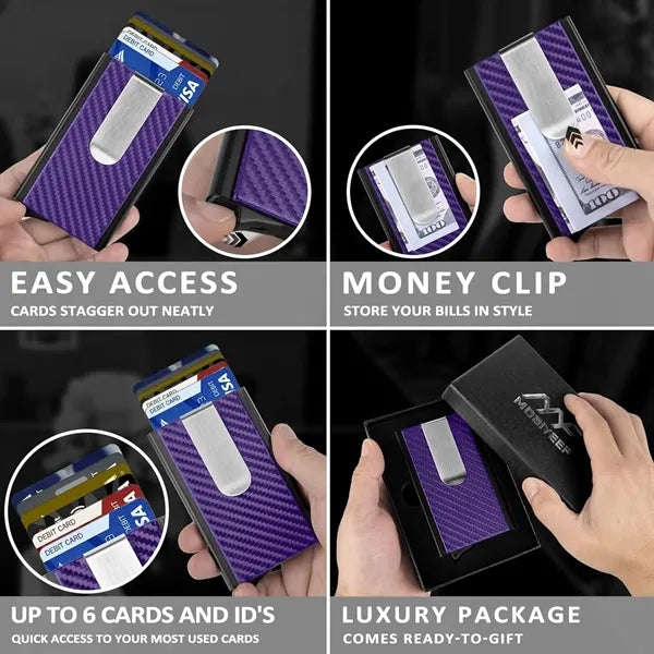 Minimalist Wallet For Men RFID Blocking Card