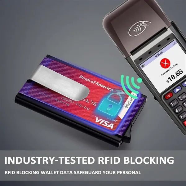 Minimalist Wallet For Men RFID Blocking Card