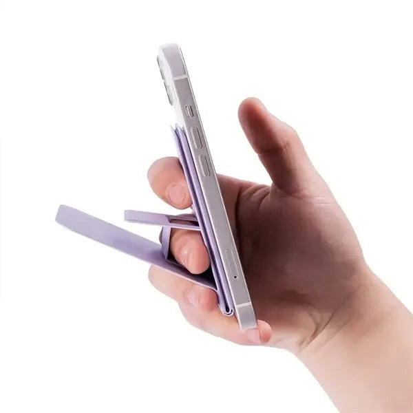Portable adjustable folding invisible pocket phone holder