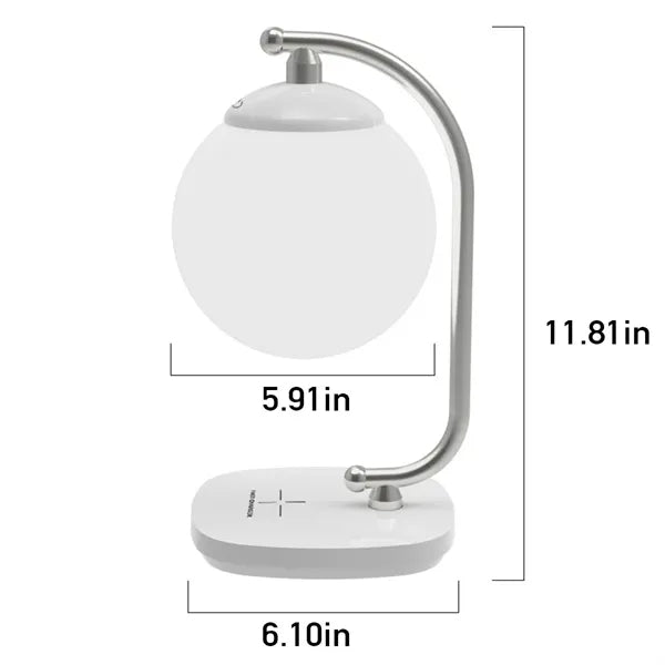 5 colors moon bedside lamp night light with wireless charger