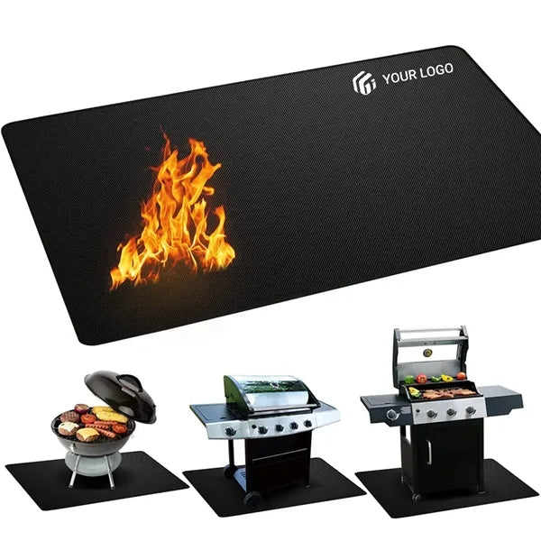 Patio deals fireproof fireplace protector outdoor grill mat
