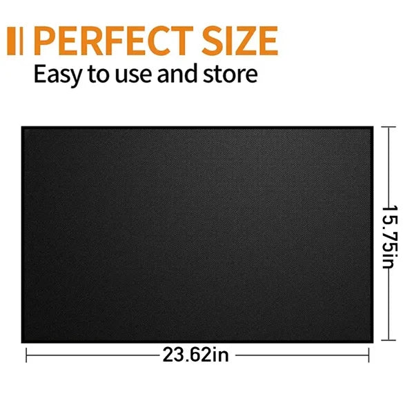 Patio deals fireproof fireplace protector outdoor grill mat