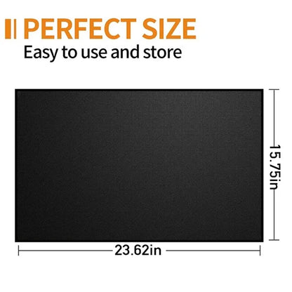 Patio deals fireproof fireplace protector outdoor grill mat