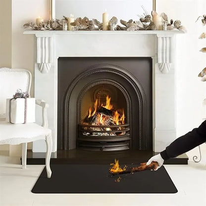 Patio deals fireproof fireplace protector outdoor grill mat