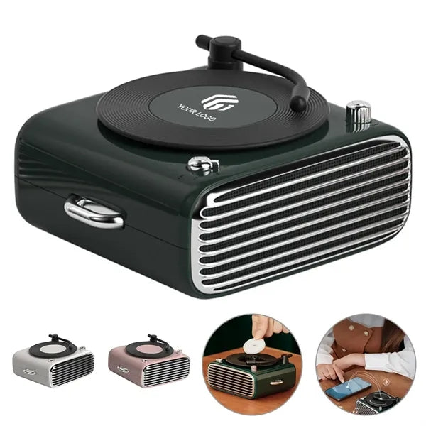 Retro mini vinyl aromatherapy vintage bluetooth speaker