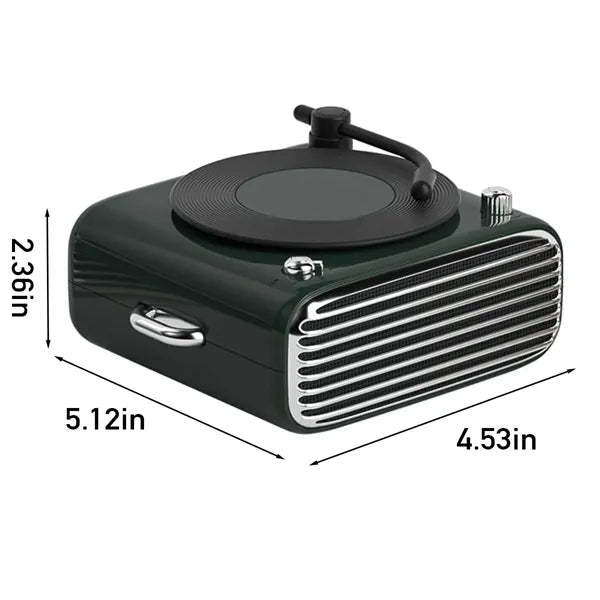 Retro mini vinyl aromatherapy vintage bluetooth speaker