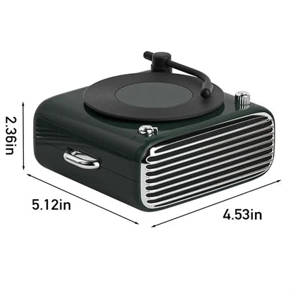 Retro mini vinyl aromatherapy vintage bluetooth speaker