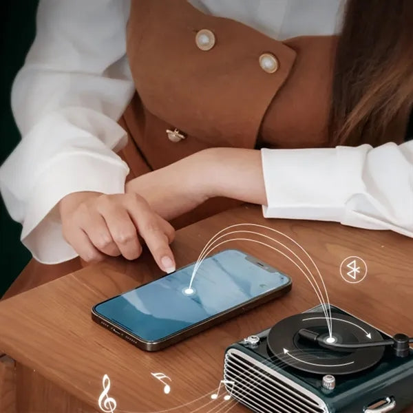 Retro mini vinyl aromatherapy vintage bluetooth speaker