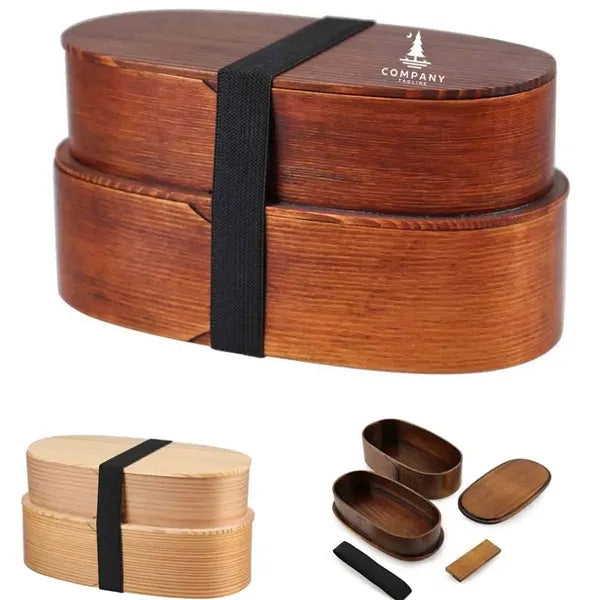 Wooden Double Layer Bento Box