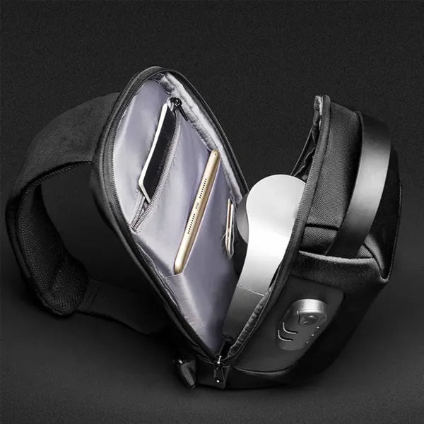Large capacity sports cycling men's password chest bag