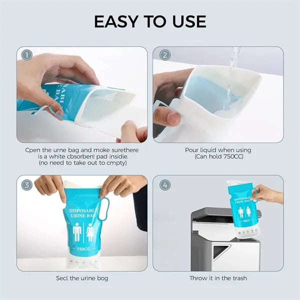 25oz Disposable Urine Vomit Bags