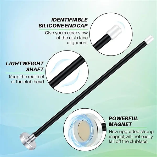Magnetic Golf Alignment Rod Training Aid for Swing