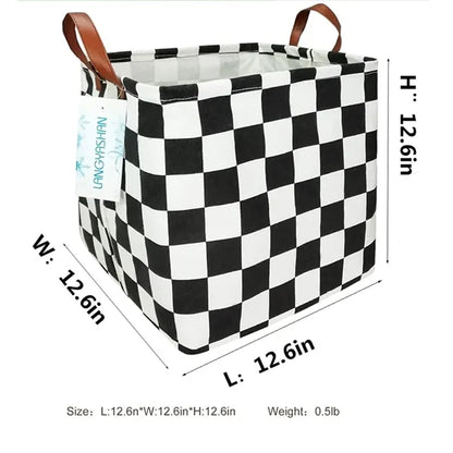 Waterproof Canvas Home Storage Basket for Laundry