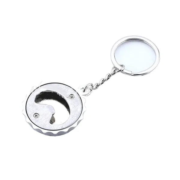Custom Logo Zinc Bottle Opener Keychain