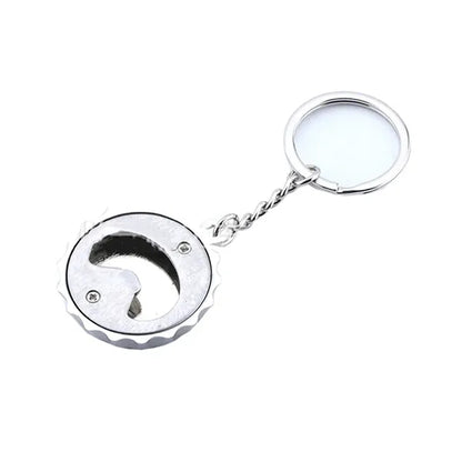 Custom Logo Zinc Bottle Opener Keychain