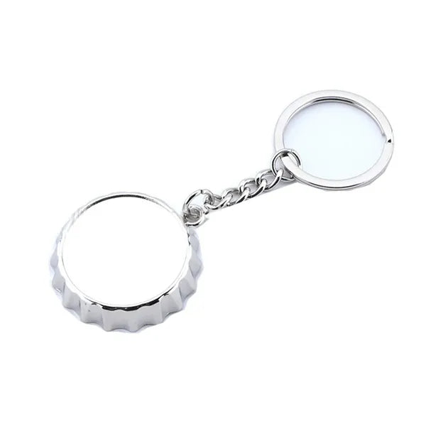 Custom Logo Zinc Bottle Opener Keychain