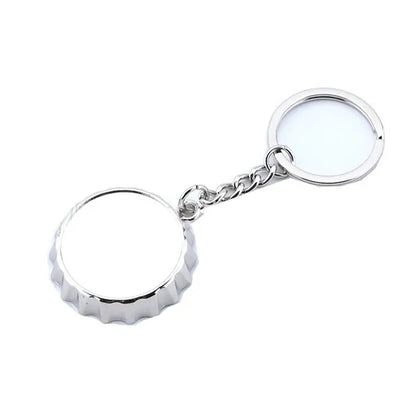 Custom Logo Zinc Bottle Opener Keychain
