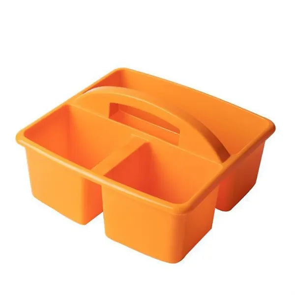 3 Compartments Plastic Storage Caddy w/ Carrying Handle
