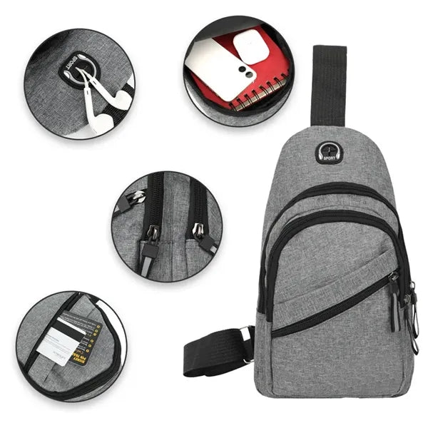 Crossbody Sling Bag Backpack  ( 7" x 11.5" x 2" )