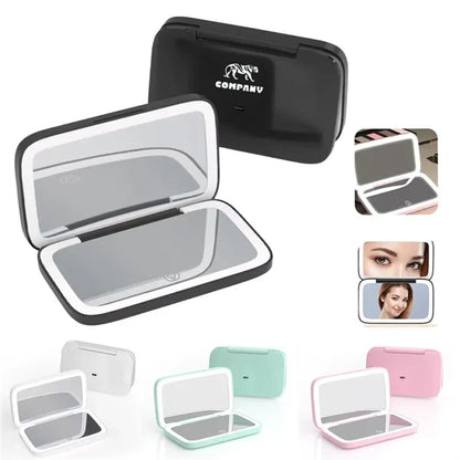 LED Magnifying Foldable Travel Mirror