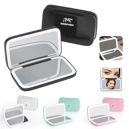 LED Magnifying Foldable Travel Mirror