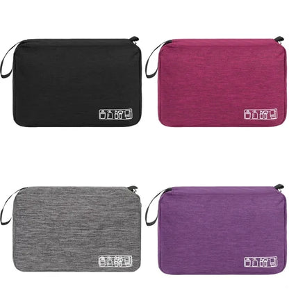 Heathered Hanging Toiletry Bag ( 9" X 7" X 3" )