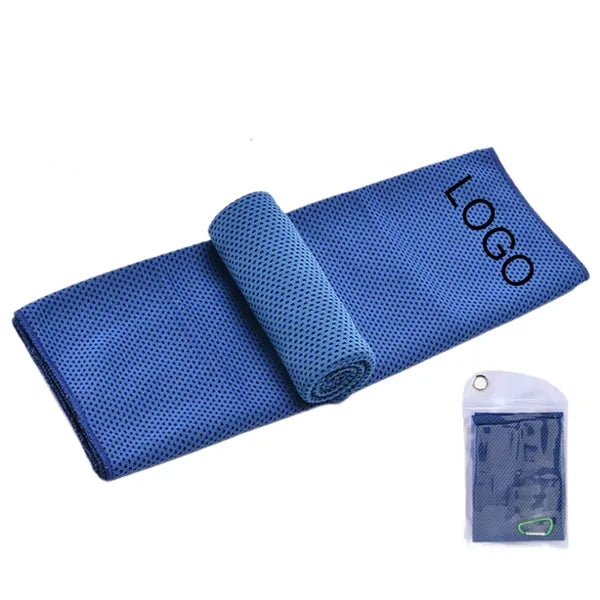 Custom Polyester Sports Ice Cooling Towel 12"x35" MOQ100PCS