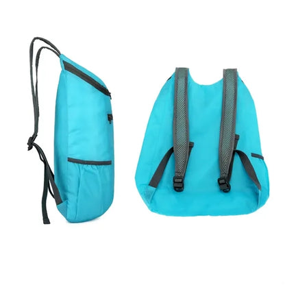 15L Waterproof Polyester Foldable Backpack Bag 10''x16''x6''