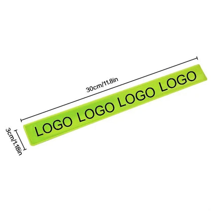 Custom Printed Portable PVC Reflective Slap Bracelet