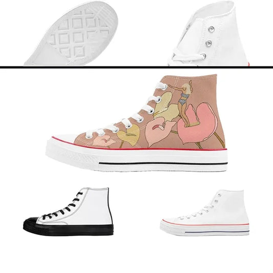 Canvas High Top Sneakers  Casual Shoes
