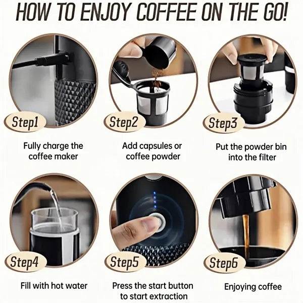 Portable Electric Espresso Maker for Travel