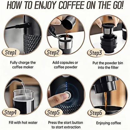 Portable Electric Espresso Maker for Travel